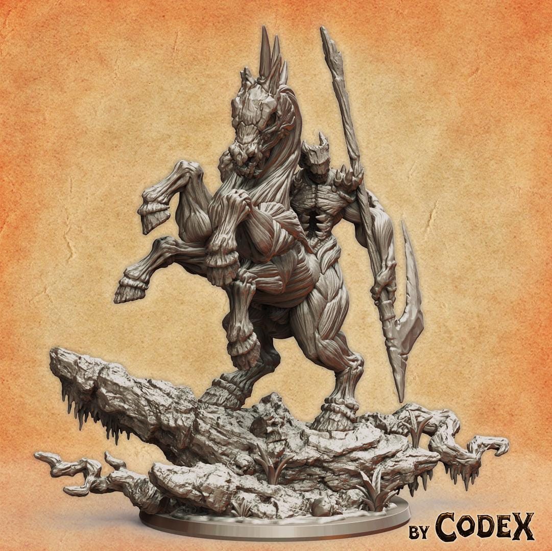 Nuckelavee, Demonic Nightmare Horseman Miniature for Tabletop Roleplaying games by Codex Universalis