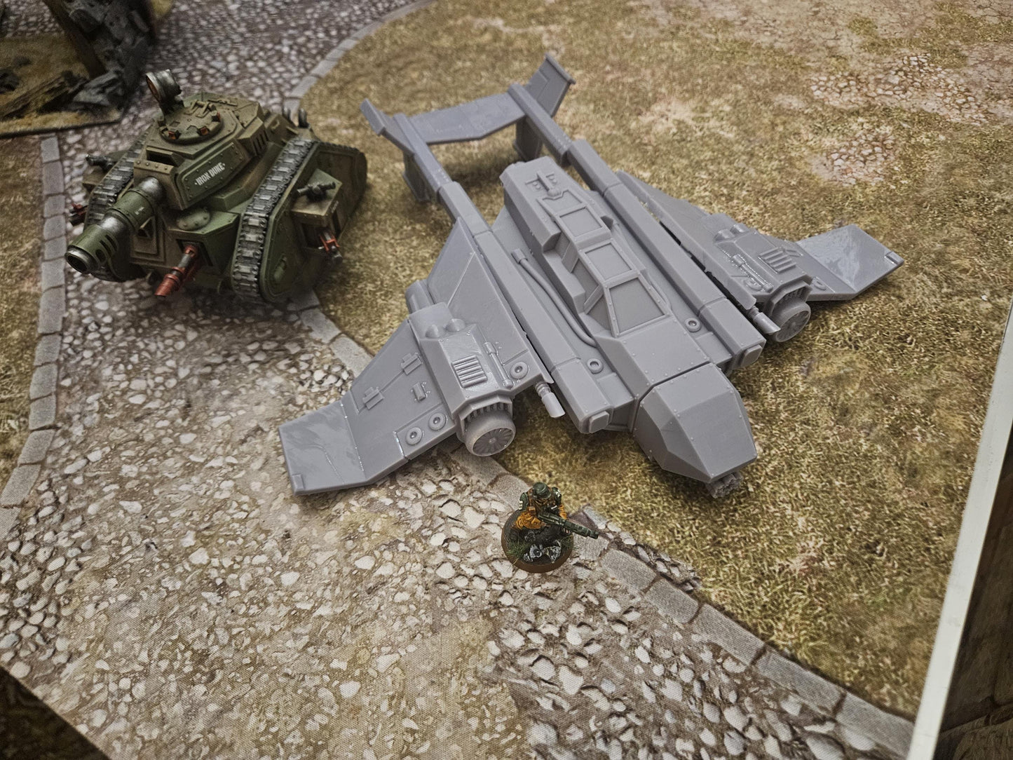 Roman Vengence CAS Fighter, Monopose Sci-Fi Vehicle by ThatEvilOne, Sci-fi Wargames Proxy, Imperial  Flyer