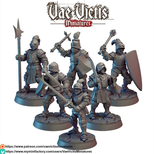 Royal Knights, Adventurers and Mercenaries by Vae Victis, perfect for Fantasy Wargames and Tabletop RPGs