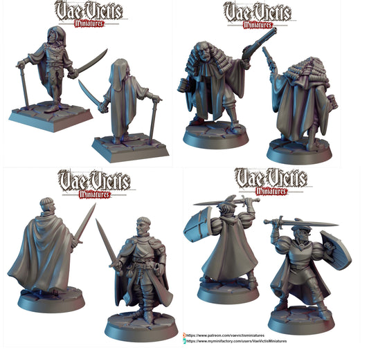 Nobles and the Distinguished, Adventurers, Civilians and Mercenaries by Vae Victis, perfect for Fantasy Wargames and Tabletop RPGs