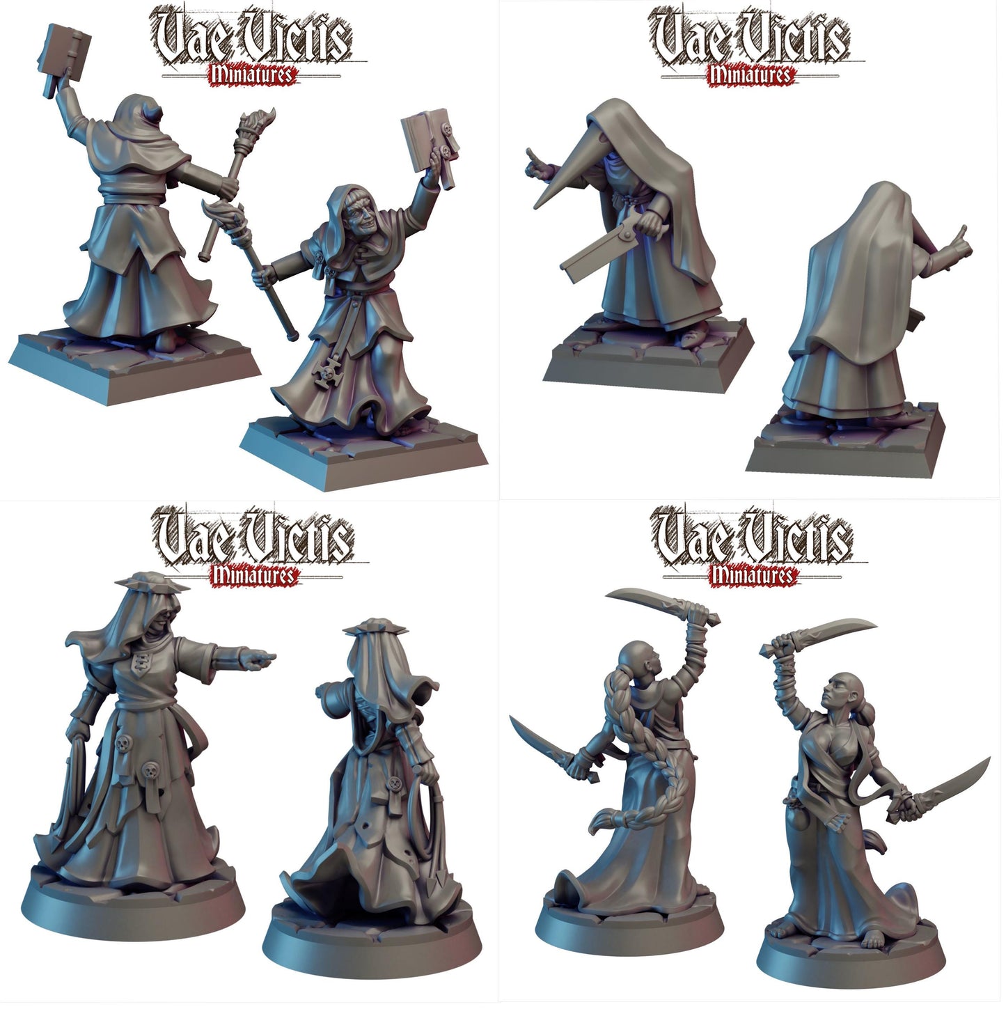 Ladies of the Cloth, Adventurers, Civilians and Mercenaries by Vae Victis, perfect for Fantasy Wargames and Tabletop RPGs