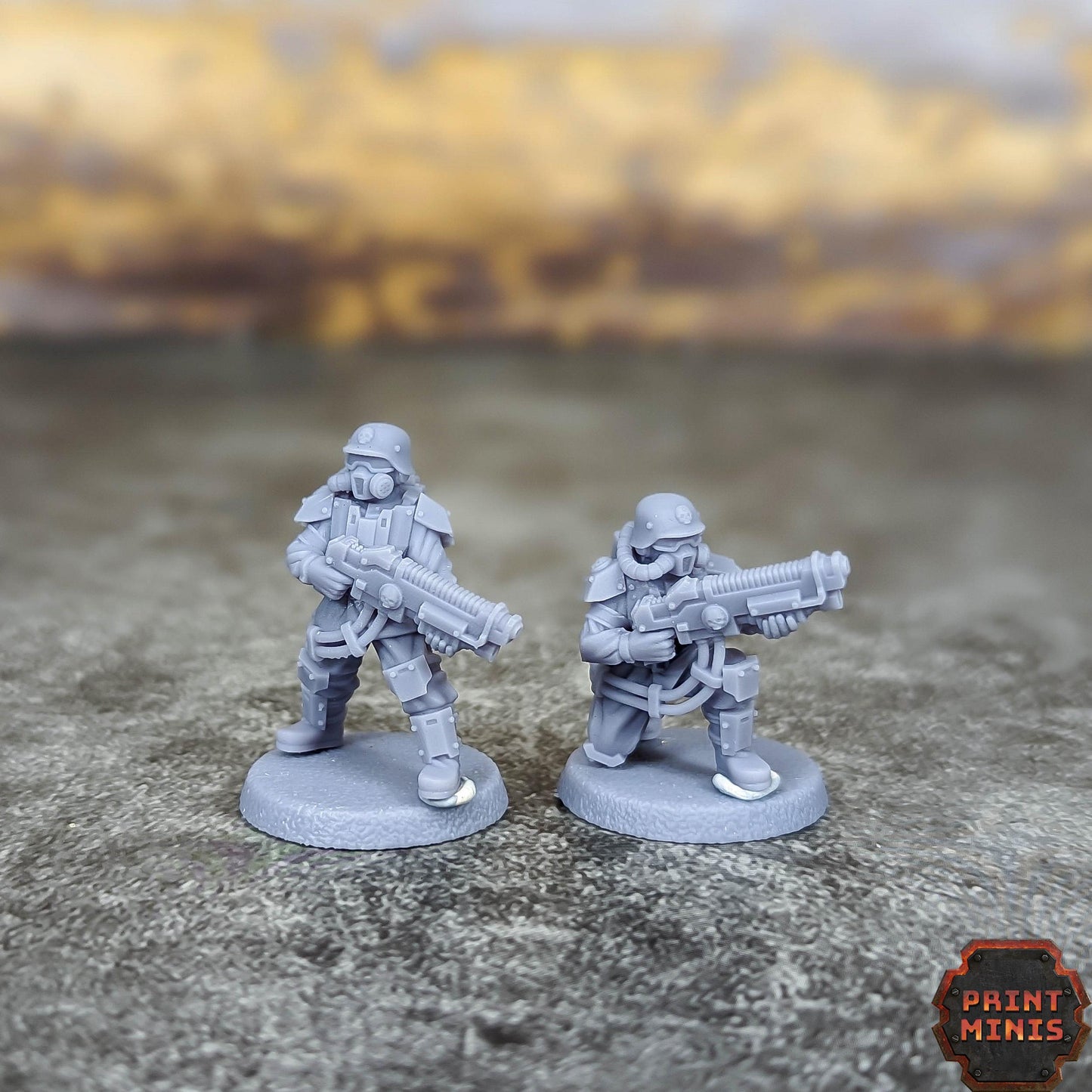 Special Weapons - Kaledon Fortis Army, Sci-Fi Space Militia Soldiers by Print Minis