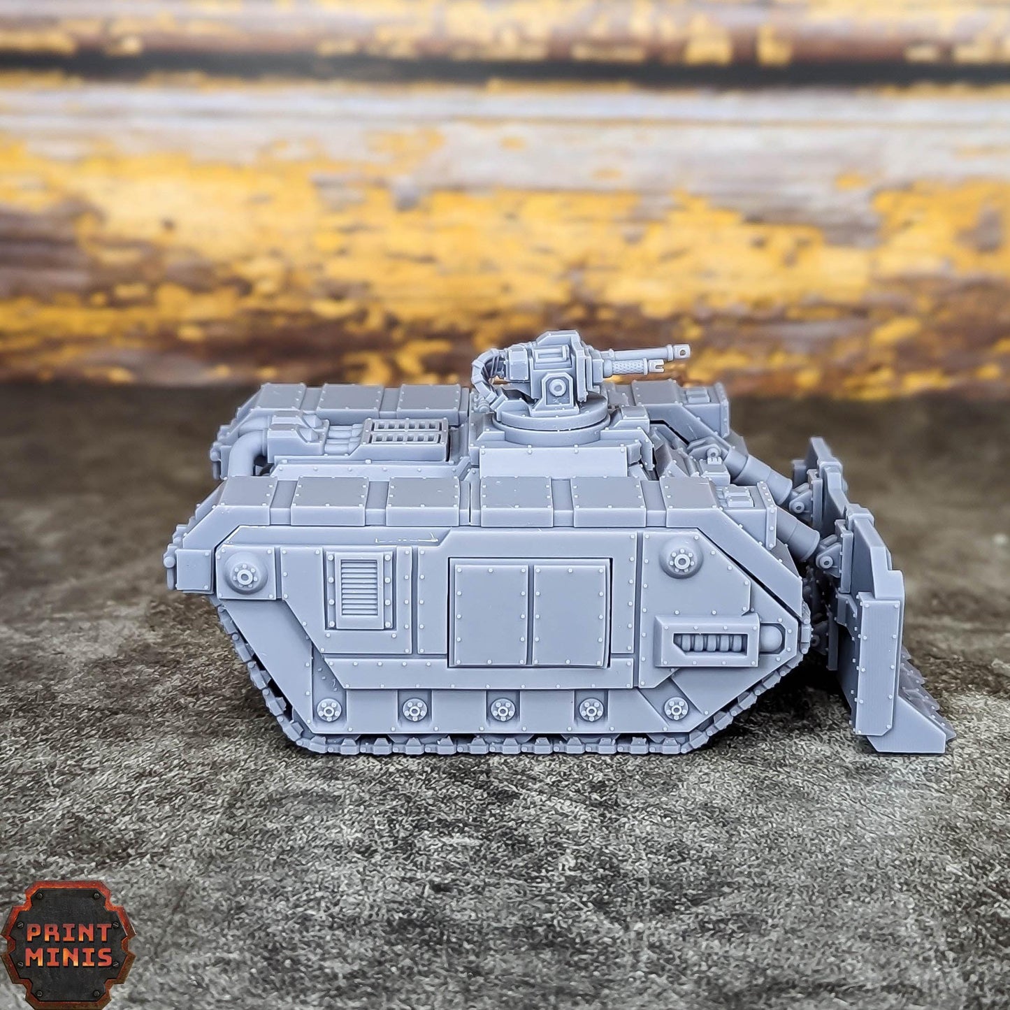 Phobos Breacher Battle Tank - Kaledon Fortis Army, Sci-Fi Space Militia Soldiers by Print Minis
