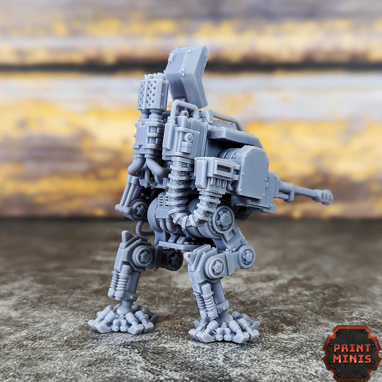 Iron Stalker Mech Kit  - Kaledon Fortis Army, Sci-Fi Space Militia Soldiers by Print Minis