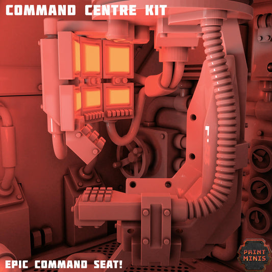 Commander Centre - Kaledon Fortis FOB - Kaledon Fortis Army, Sci-Fi Space Militia Soldiers by Print Minis