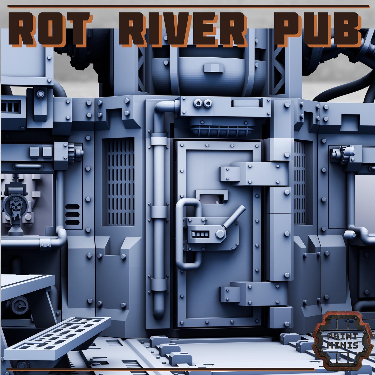 Rot River Pub - Risor District - Sci-Fi City Skirmish Wargaming Terrain by Print Minis