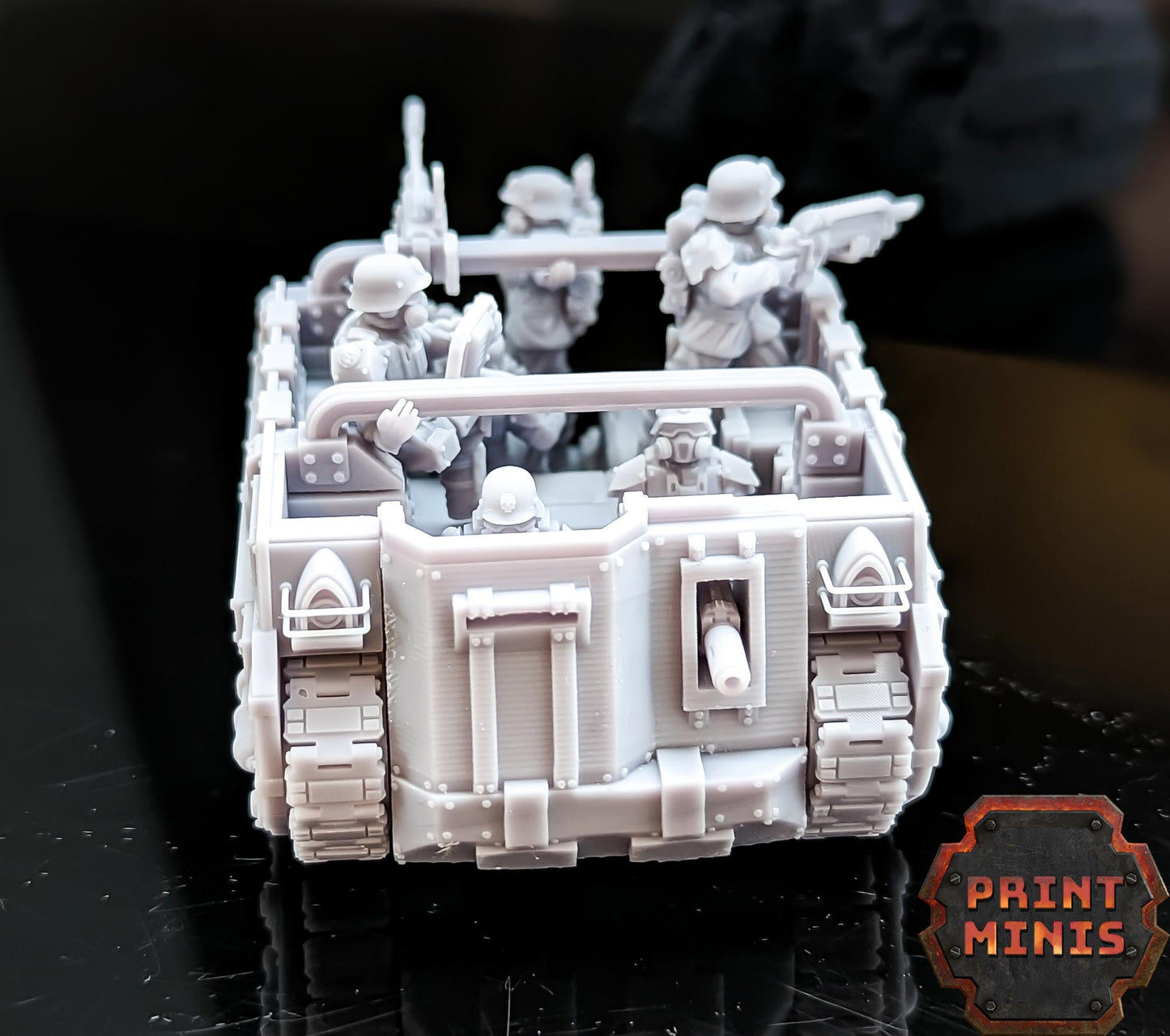 Mimas Tank - Troop Carrier & Heavy Armour - Kaledon Fortis Army, Sci-Fi Space Militia Soldiers by Print Minis