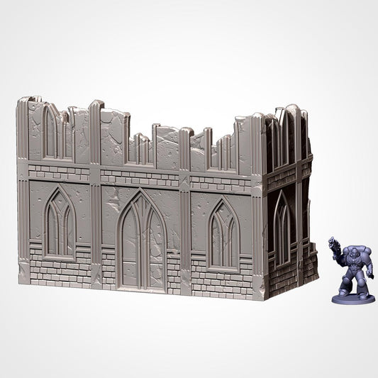 Modular CITY CLASSIC RUINS set Txarli Factory Ruined Building Terrain Cityscape Set, Perfect for Tabletop Wargames