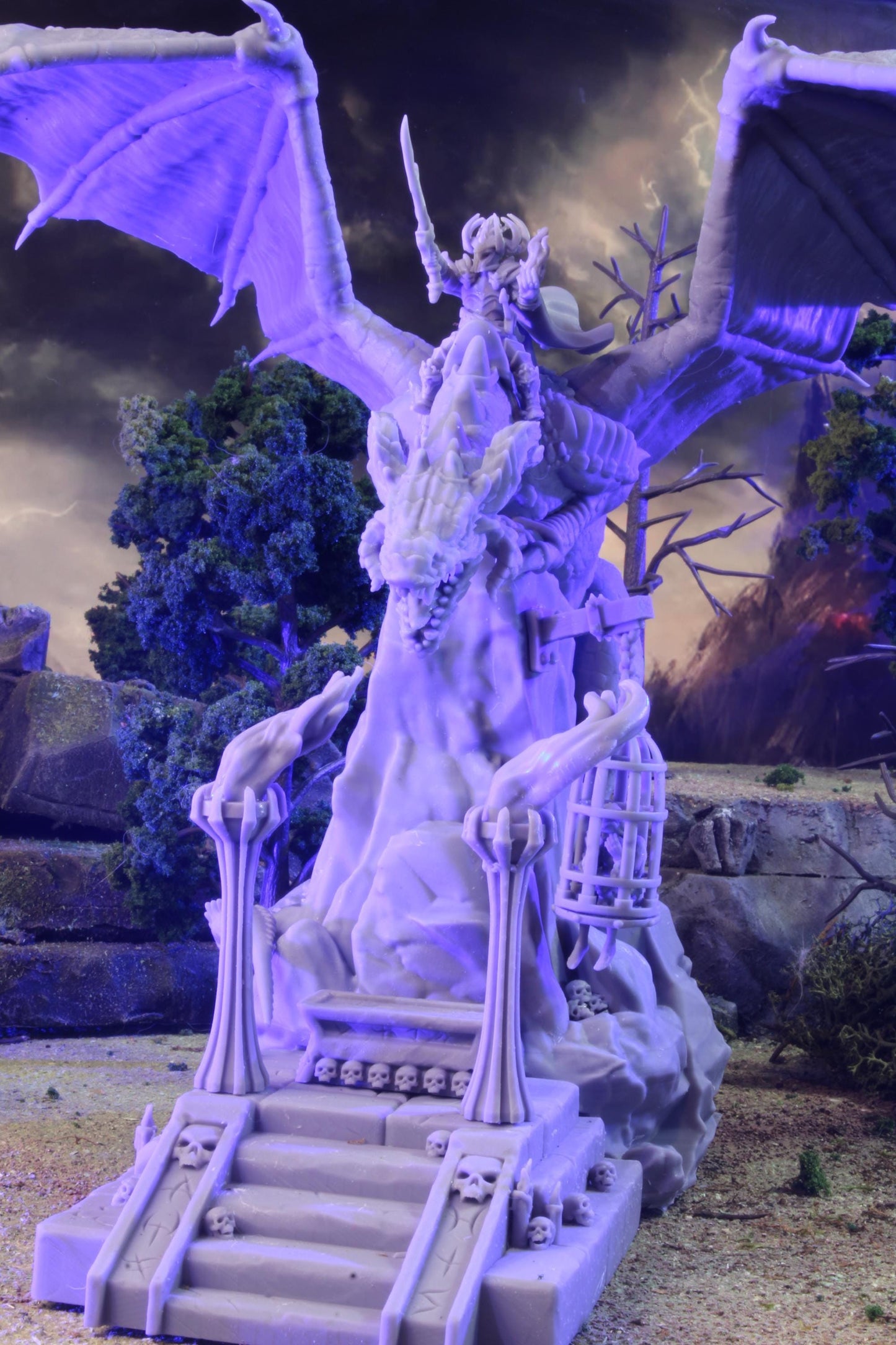 Dark Elves Warlord, Modular Dark Elven miniatures by Landor Miniatures! Dark Elves for Fantasy Wargames