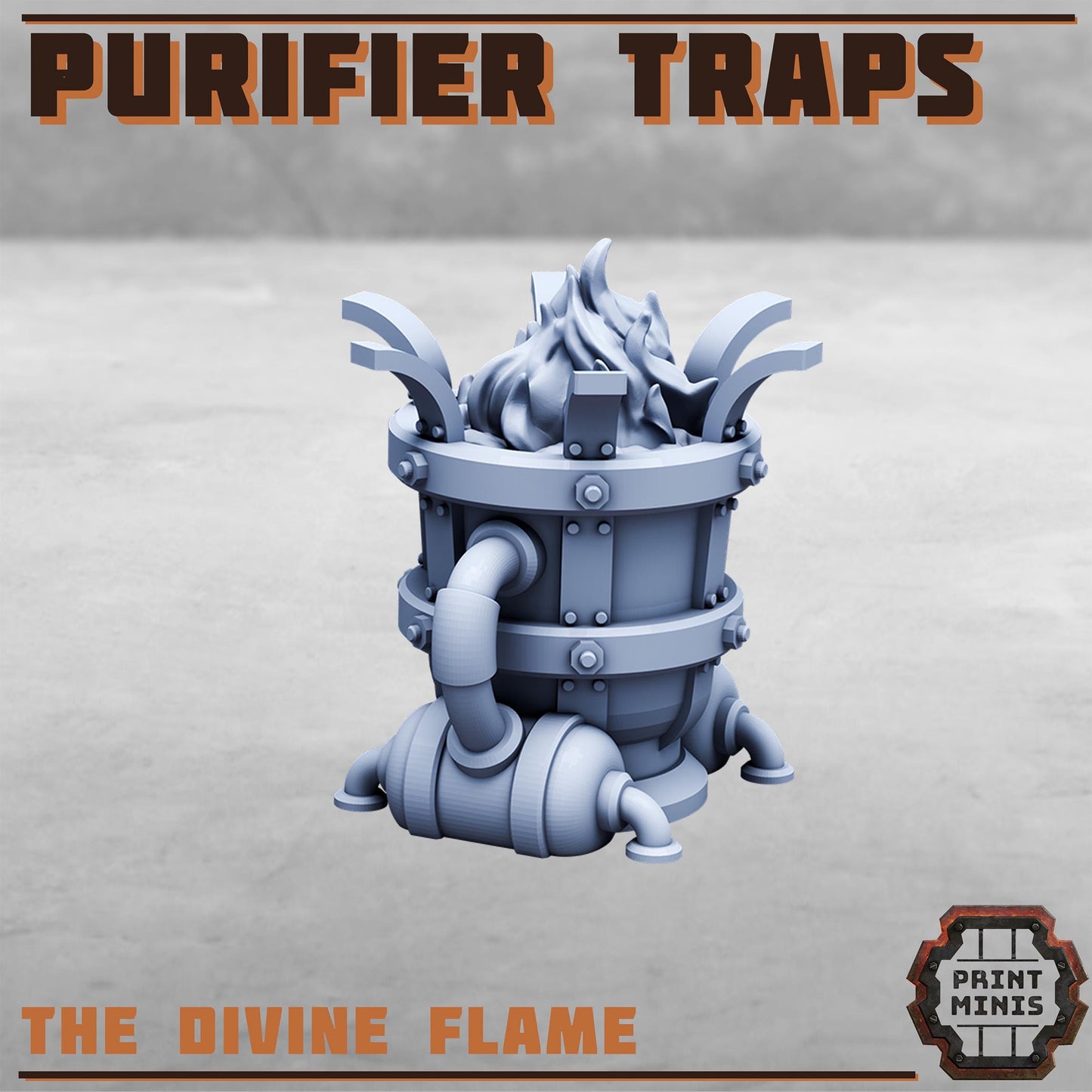 The Purifier Gang Traps -  Sci-Fi Grimdark City Skirmish Warfare Purifier Mercenaries by Print Minis
