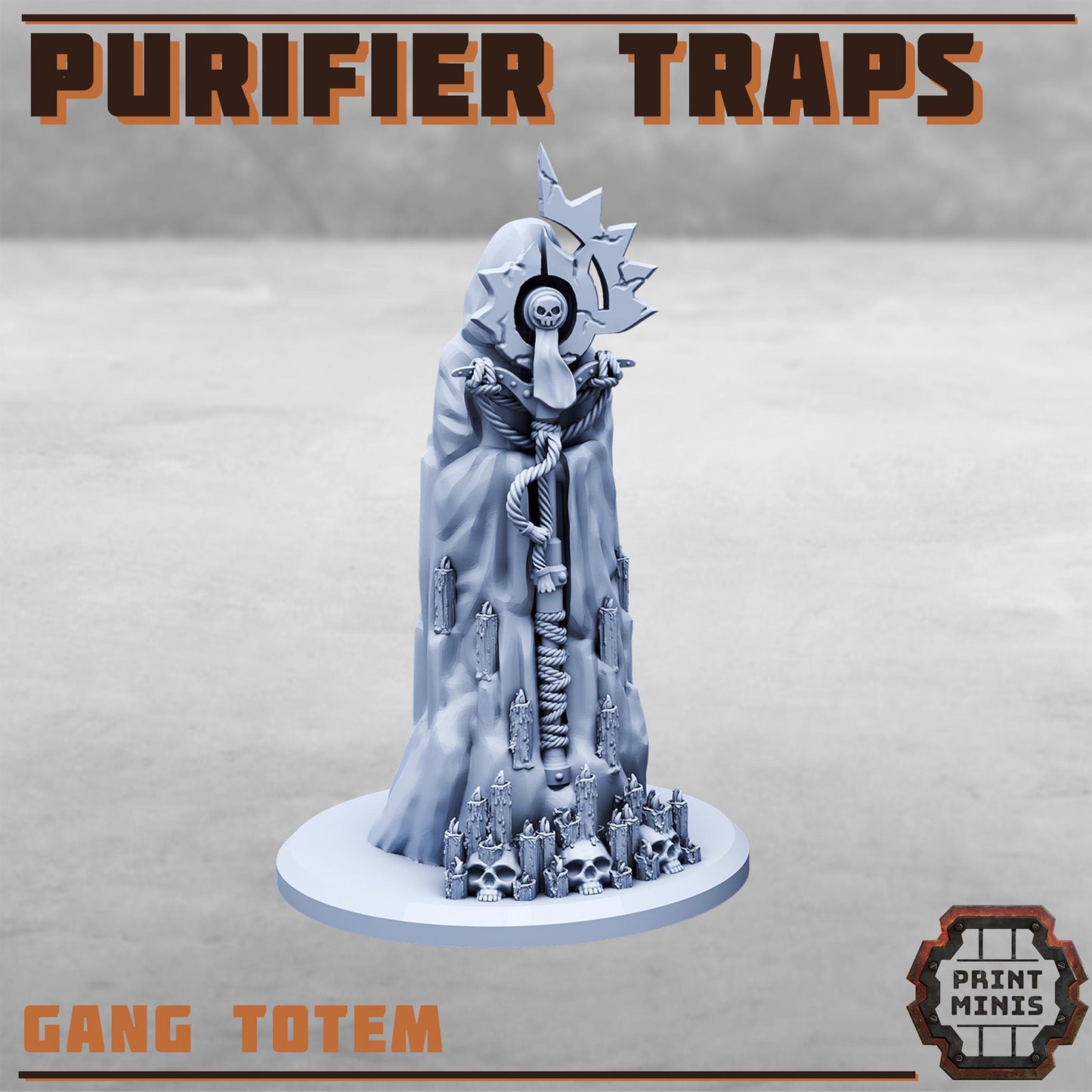 The Purifier Gang Traps -  Sci-Fi Grimdark City Skirmish Warfare Purifier Mercenaries by Print Minis