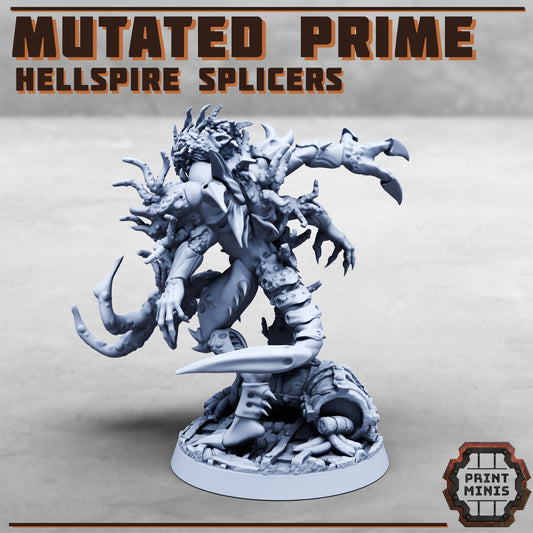 Mutated Prime - Hellspire Splicers -  Sci-Fi Grimdark Splicers by Print Minis