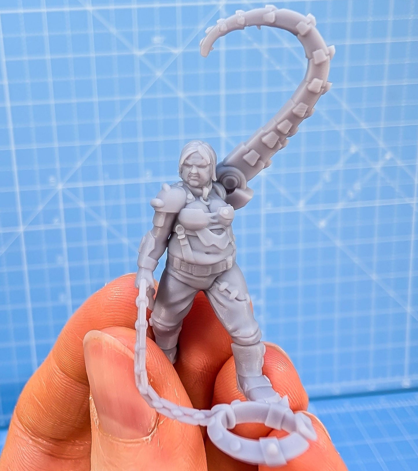 Sci-Fi Grimdark Beast Tamer Miniature - Resin Mercenary