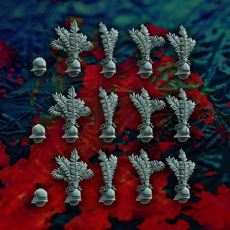 Gothic Knights on Foots Miniatures, Bits and Weapon Conversions by Reptilian Overlords, perfect for Fantasy Wargames