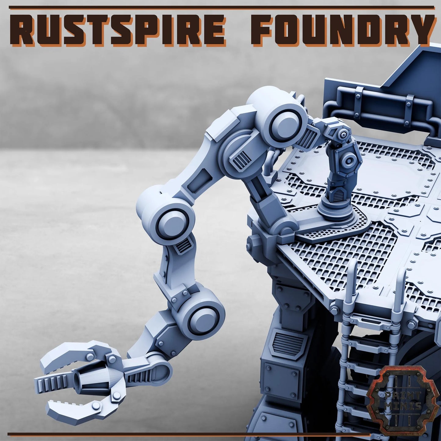 Rustspire Foundry - Sci-Fi Space Industrial Terrain by Print Minis