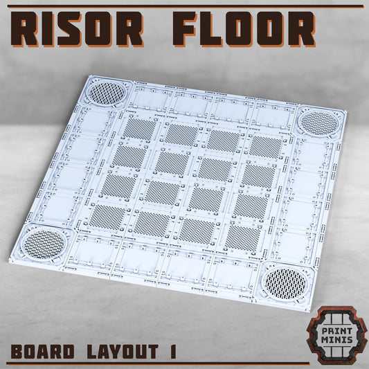 Risor District Floors - Sci-Fi City Skirmish Wargaming Terrain by Print Minis