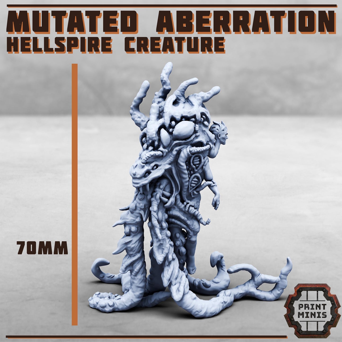 Mutated Aberration - Hellspire Splicers -  Sci-Fi Grimdark Splicers by Print Minis