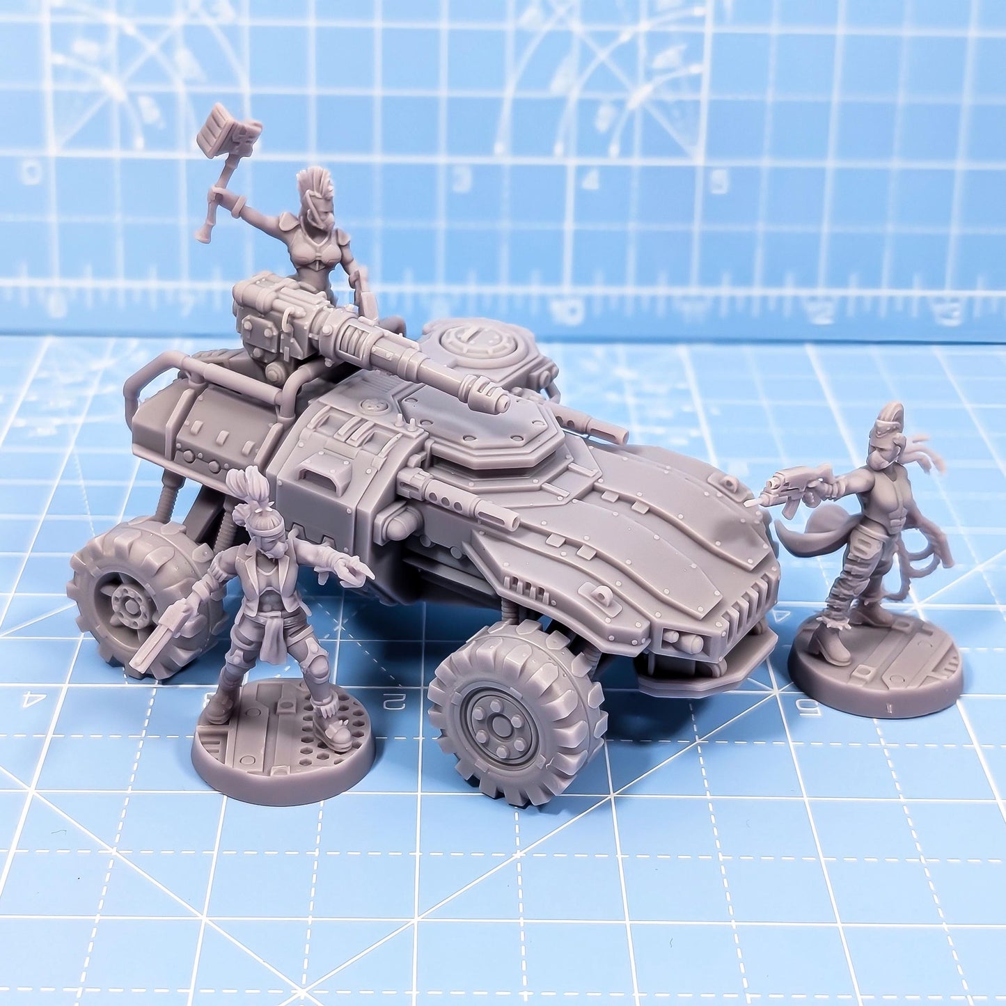 Bitter Nightshade Champions x3-  Sci-Fi Grimdark City Skirmish Warfare Female Mercenaries by Print Minis