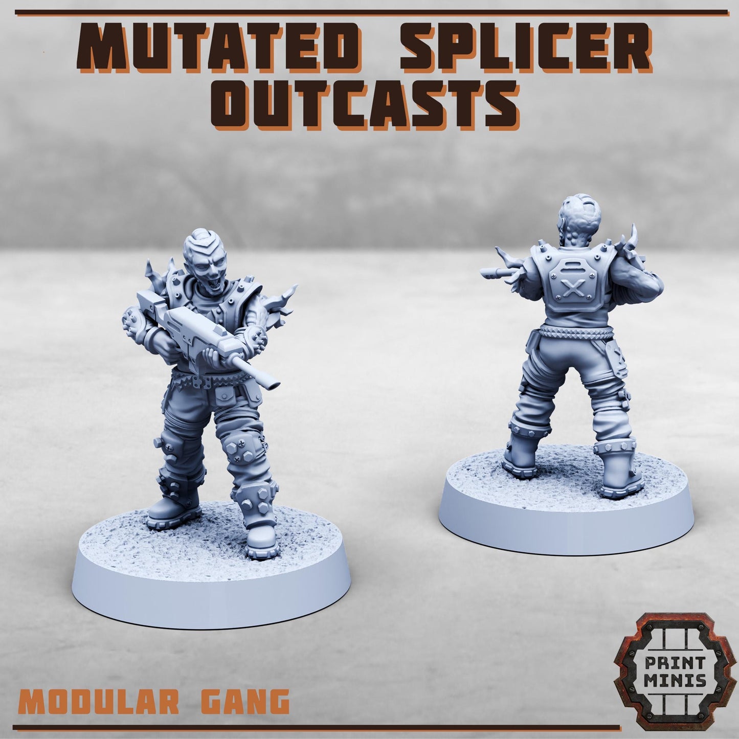 Mutated Splicer Outcast Gang -  Sci-Fi Grimdark Splicers by Print Minis