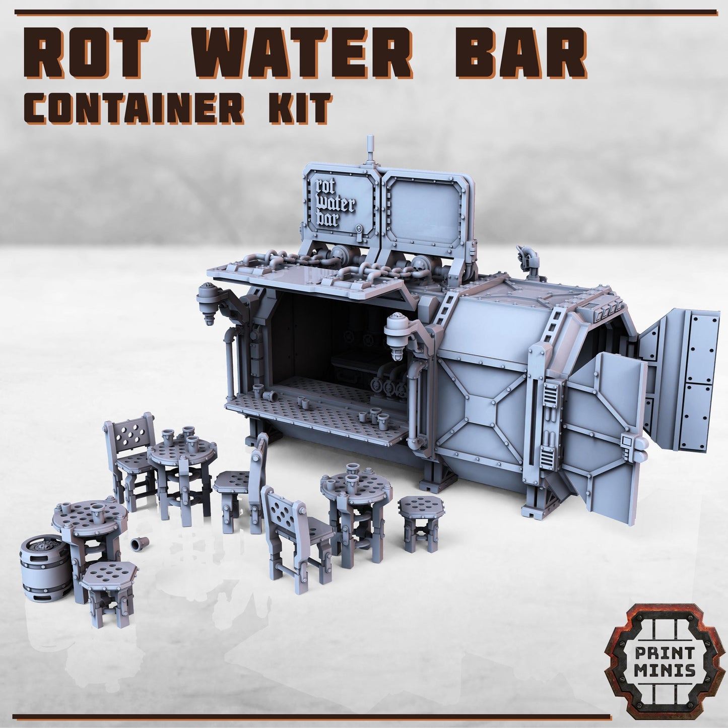 Ultimate Container SCATTER Kit - Sci-Fi Space Industrial Terrain by Print Minis