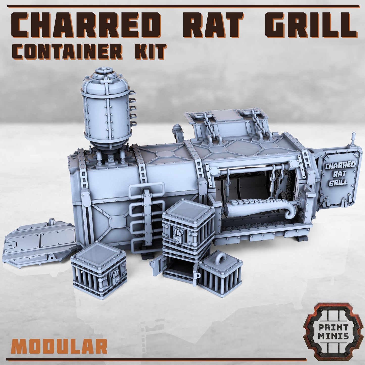 Ultimate Container SCATTER Kit - Sci-Fi Space Industrial Terrain by Print Minis