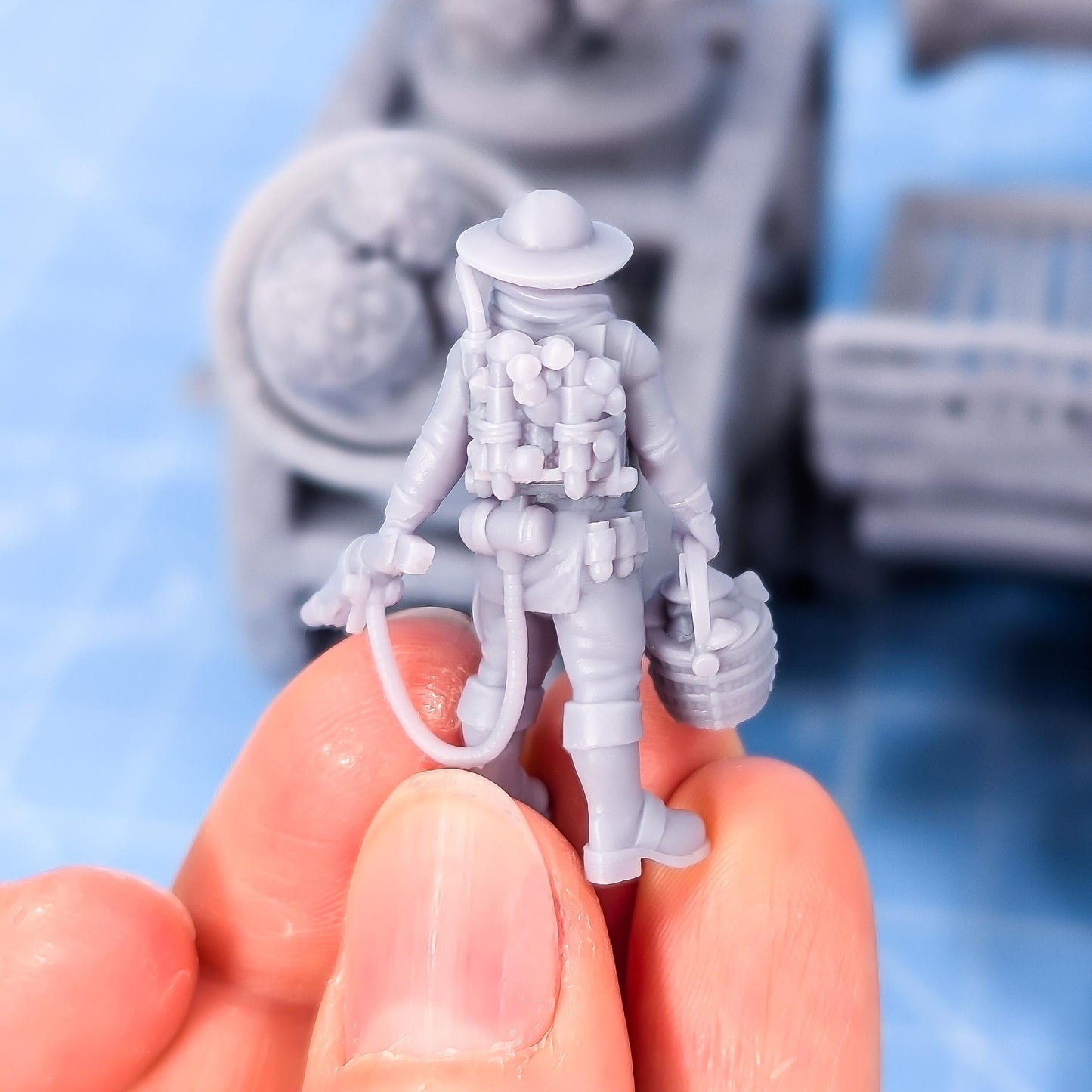Mushroom Farmer -  Sci-Fi Grimdark Civilian by Print Minis