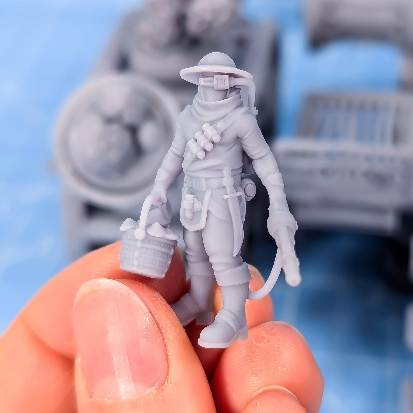 Mushroom Farmer -  Sci-Fi Grimdark Civilian by Print Minis