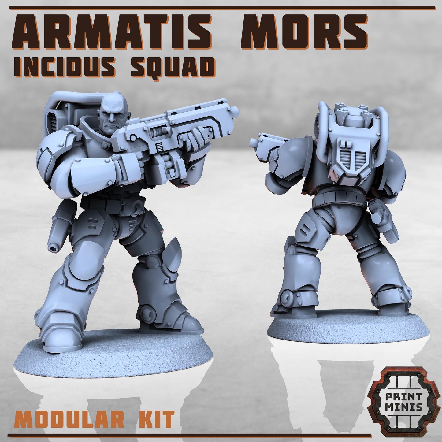 Armatis Mors Warriors - Incidus Squad - Futuristic Marine Army, Sci-Fi Space Warriors by Print Minis