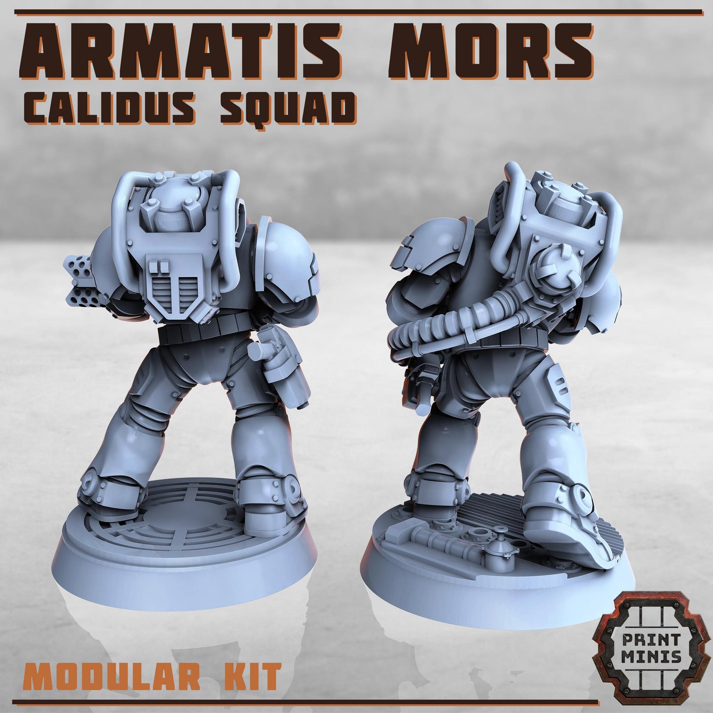 Armatis Mors Warriors - Calidus Squad - Futuristic Marine Army, Sci-Fi Space Warriors by Print Minis