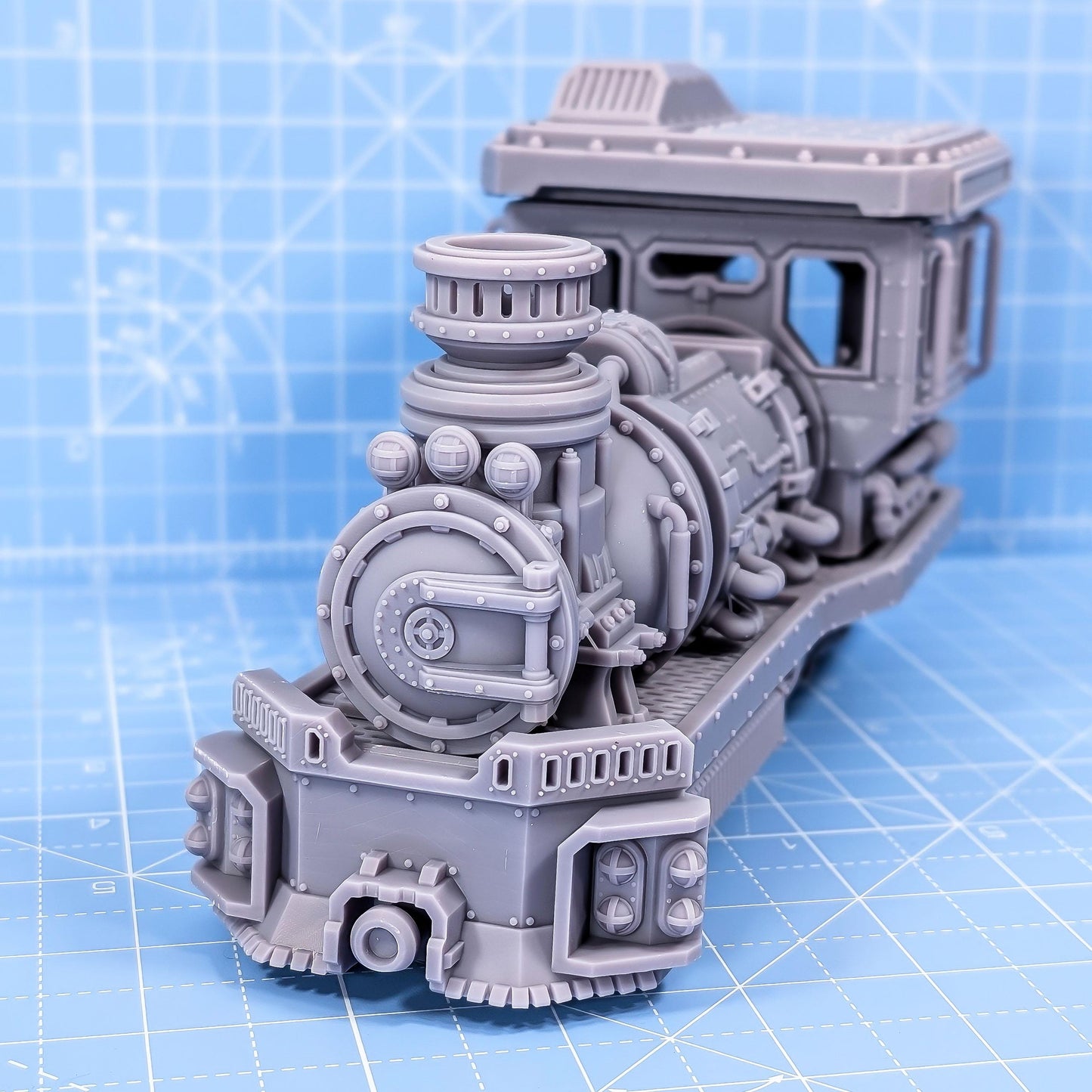 Ash Canyon Express - Sci-Fi Space Industrial Steampunk Train by Print Minis