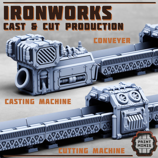Forge Works - Ironworks Expansion - Sci-Fi Space Industrial Terrain by Print Minis