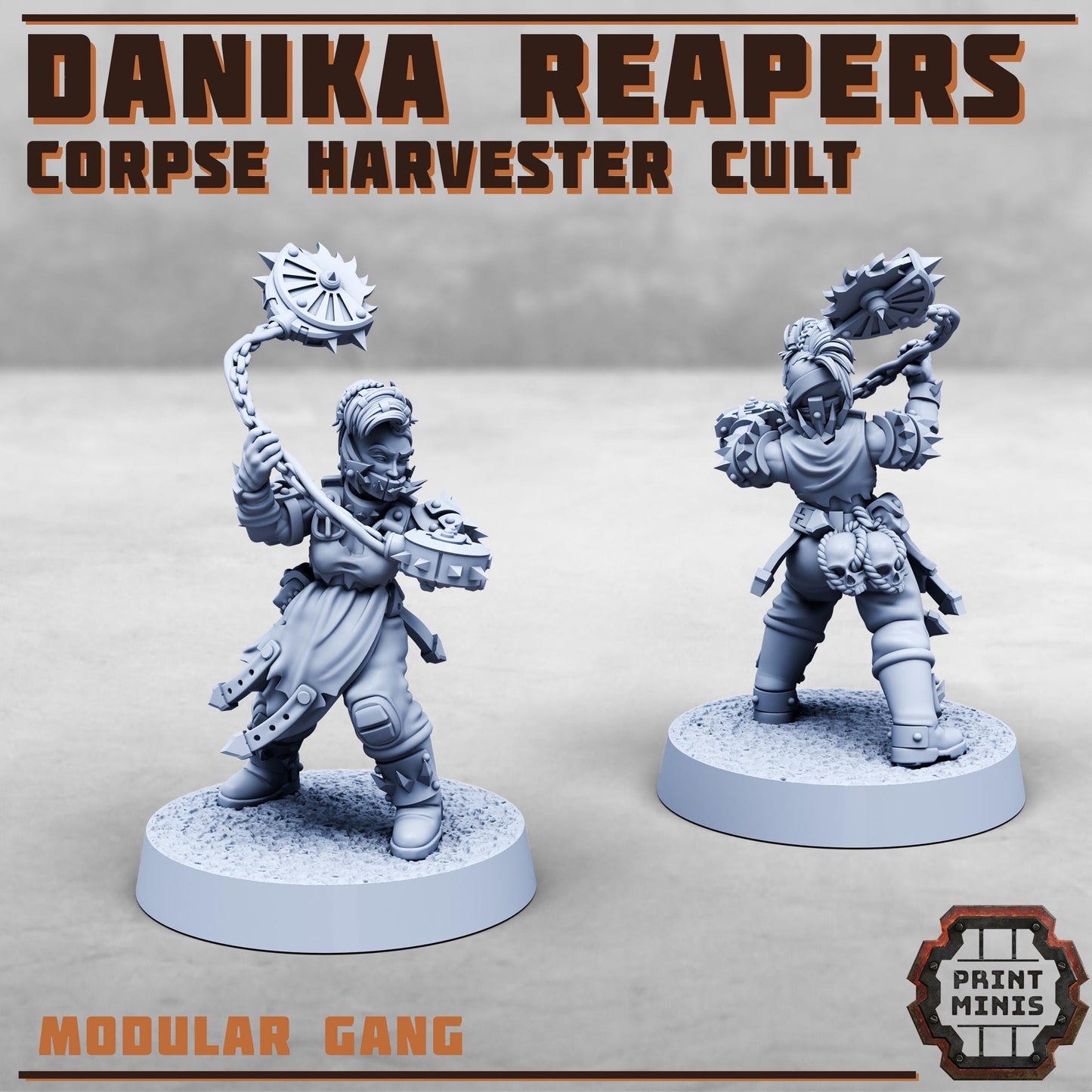 Danika Reapers - Corpse Harvester Cult -  Sci-Fi Grimdark Gang by Print Minis