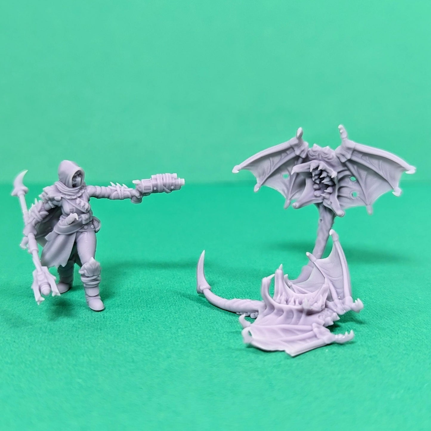 Ash Huntress - Beastmaster -  Sci-Fi Grimdark Mercenaries by Print Minis