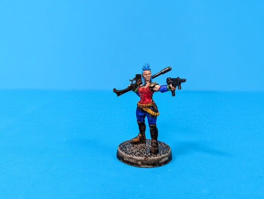 Yara Alkino - Bounty Hunter -  Sci-Fi Grimdark Miner Gang Mercenaries by Print Minis