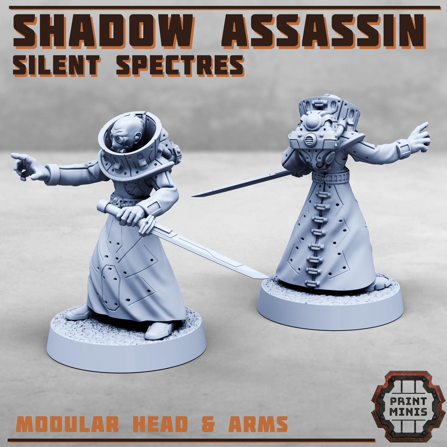 Silent Spectres Ultimate Expansion - Silent Spectres Gang - Sci-Fi Grimdark Mercenaries by Print Minis