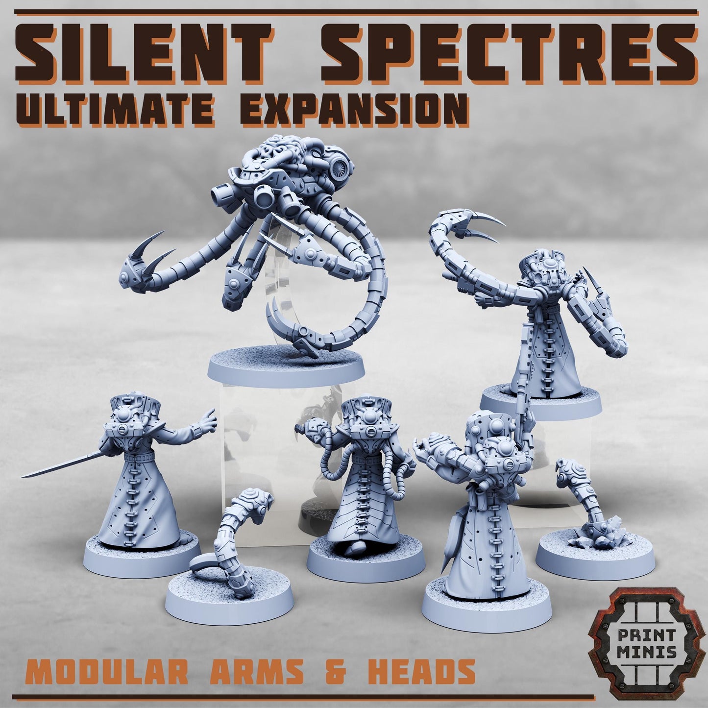 Silent Spectres Ultimate Expansion - Silent Spectres Gang - Sci-Fi Grimdark Mercenaries by Print Minis