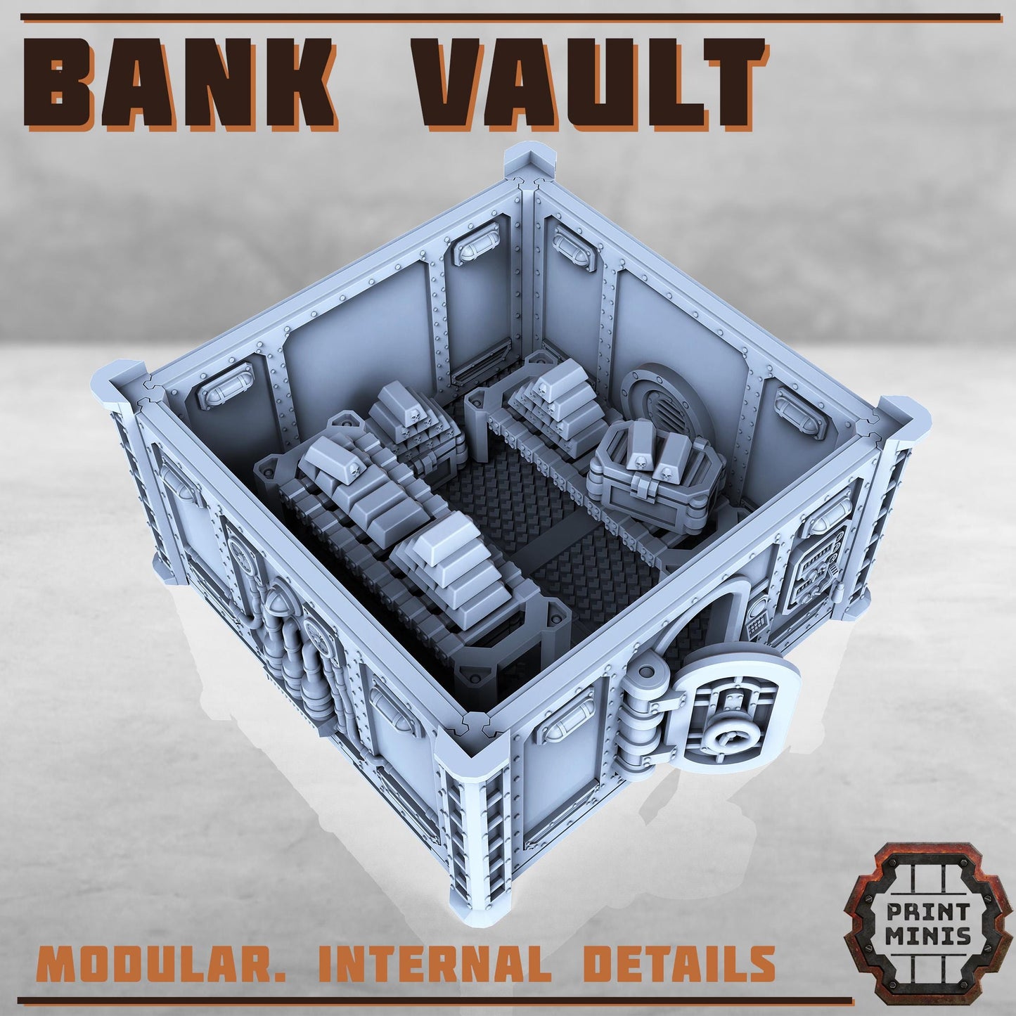 Bank Vault - Sci-Fi Space Industrial Terrain by Print Minis