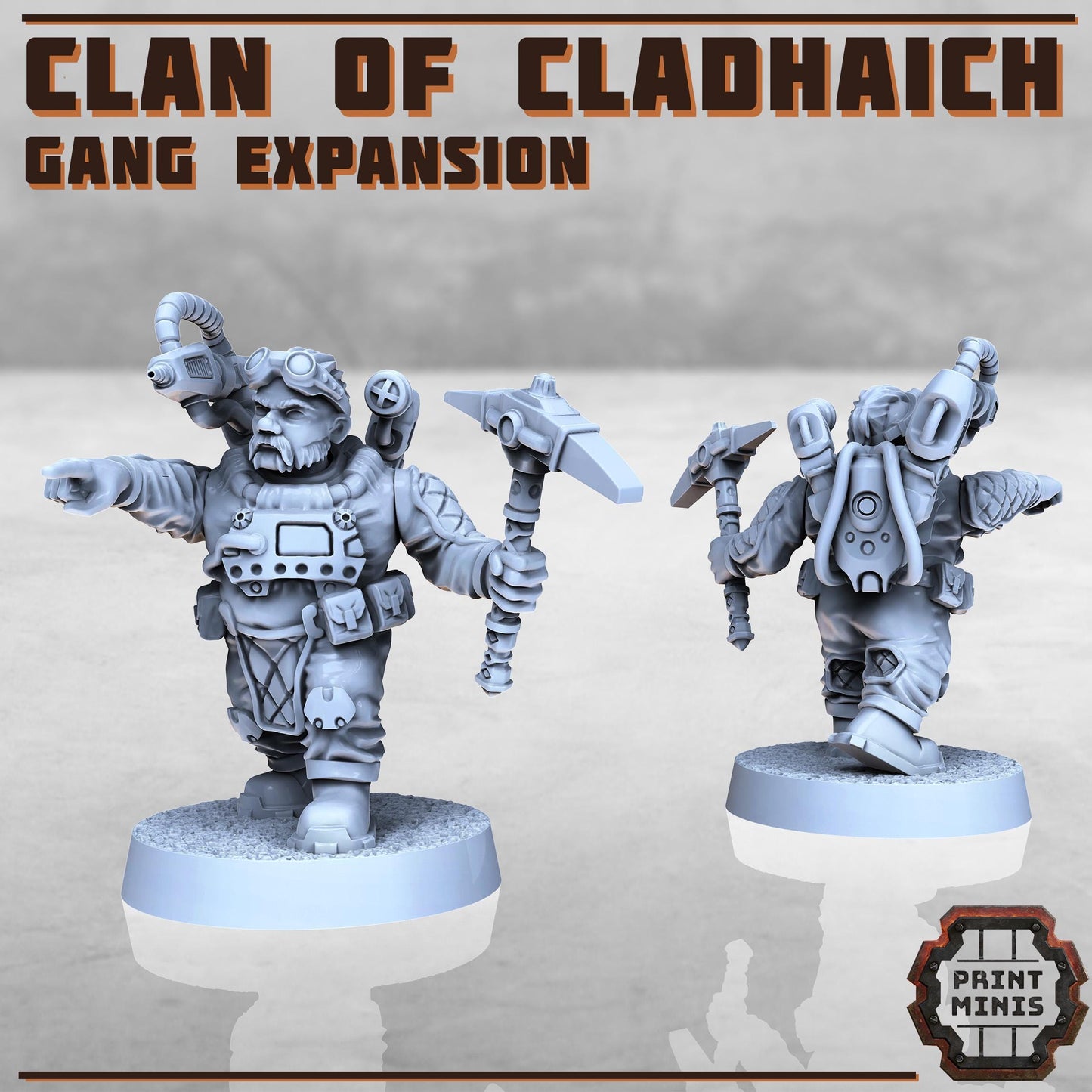 Clan of Cladhaich - Gang Expansion -  Sci-Fi Grimdark Space Dwarf Mercenaries by Print Minis
