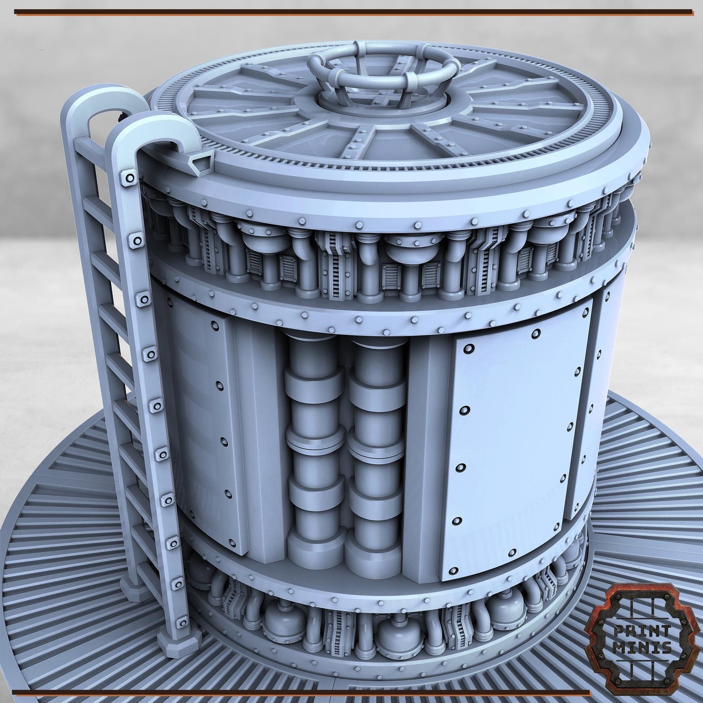 Wasteland Water Tower - Sci-Fi Space Industrial Terrain by Print Minis