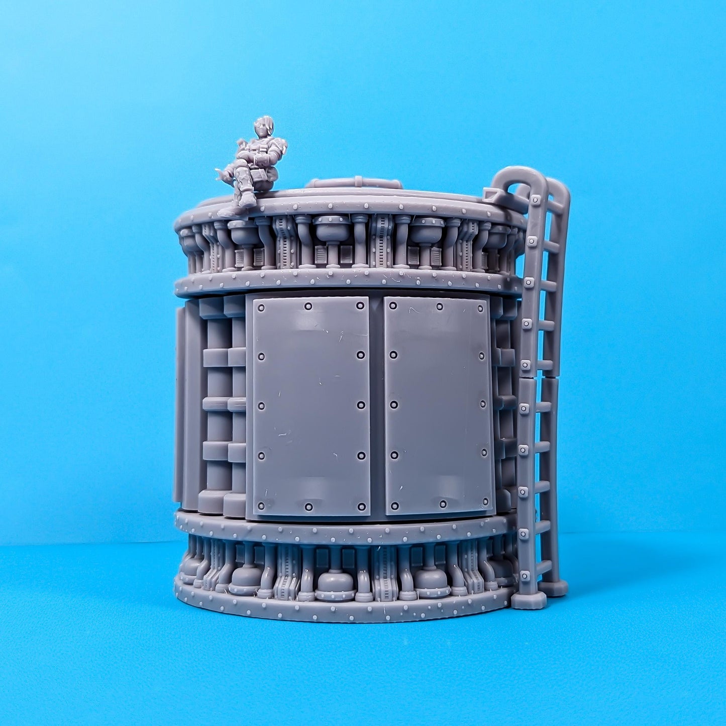 Wasteland Water Tower - Sci-Fi Space Industrial Terrain by Print Minis