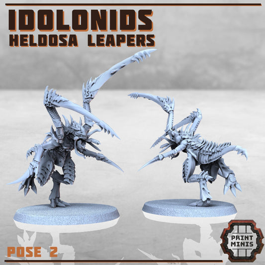 Idolonids - Heldosa Leapers -  Sci-Fi Grimdark Bug aliens by Print Minis