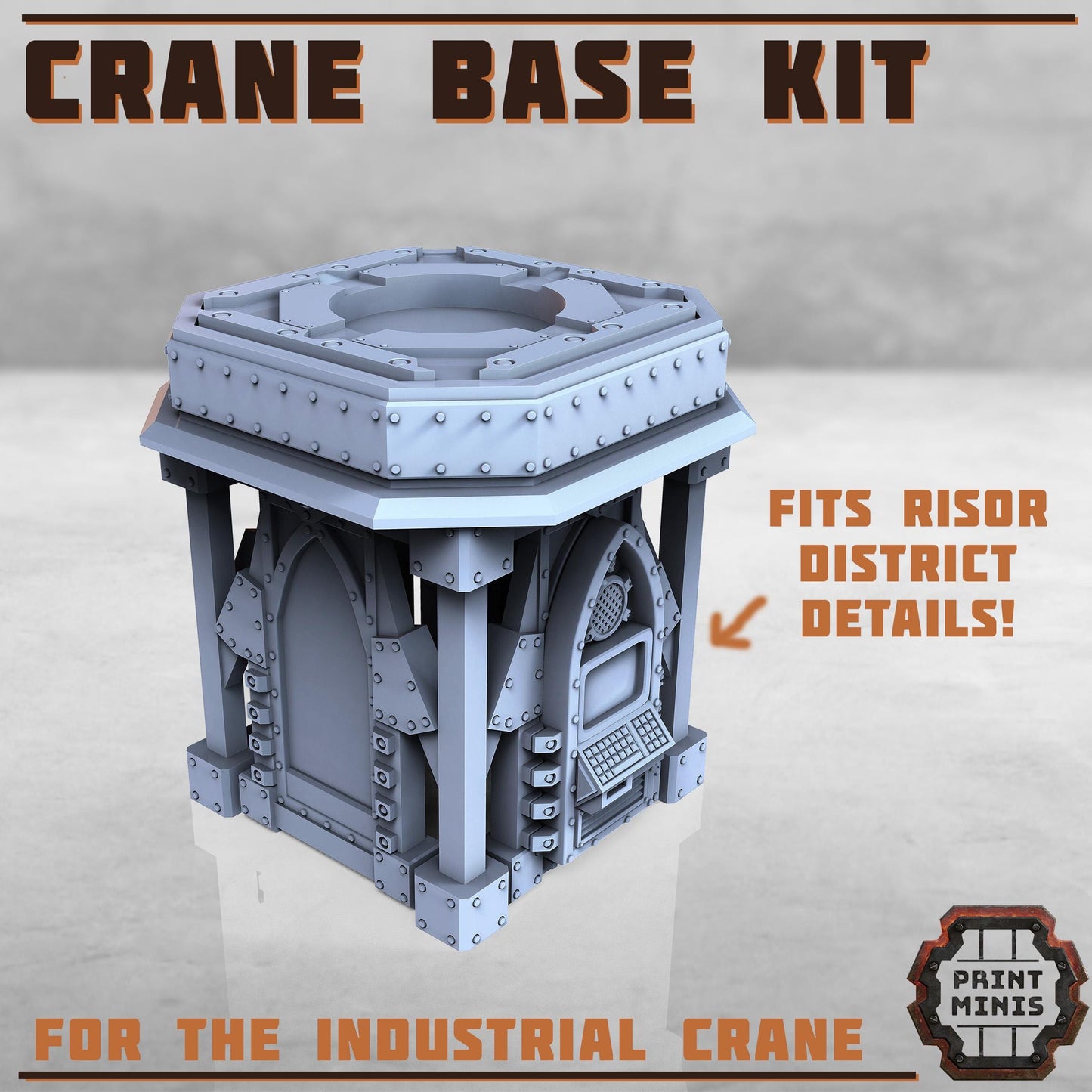 Industrial Crane - Sci-Fi Space Industrial Terrain by Print Minis