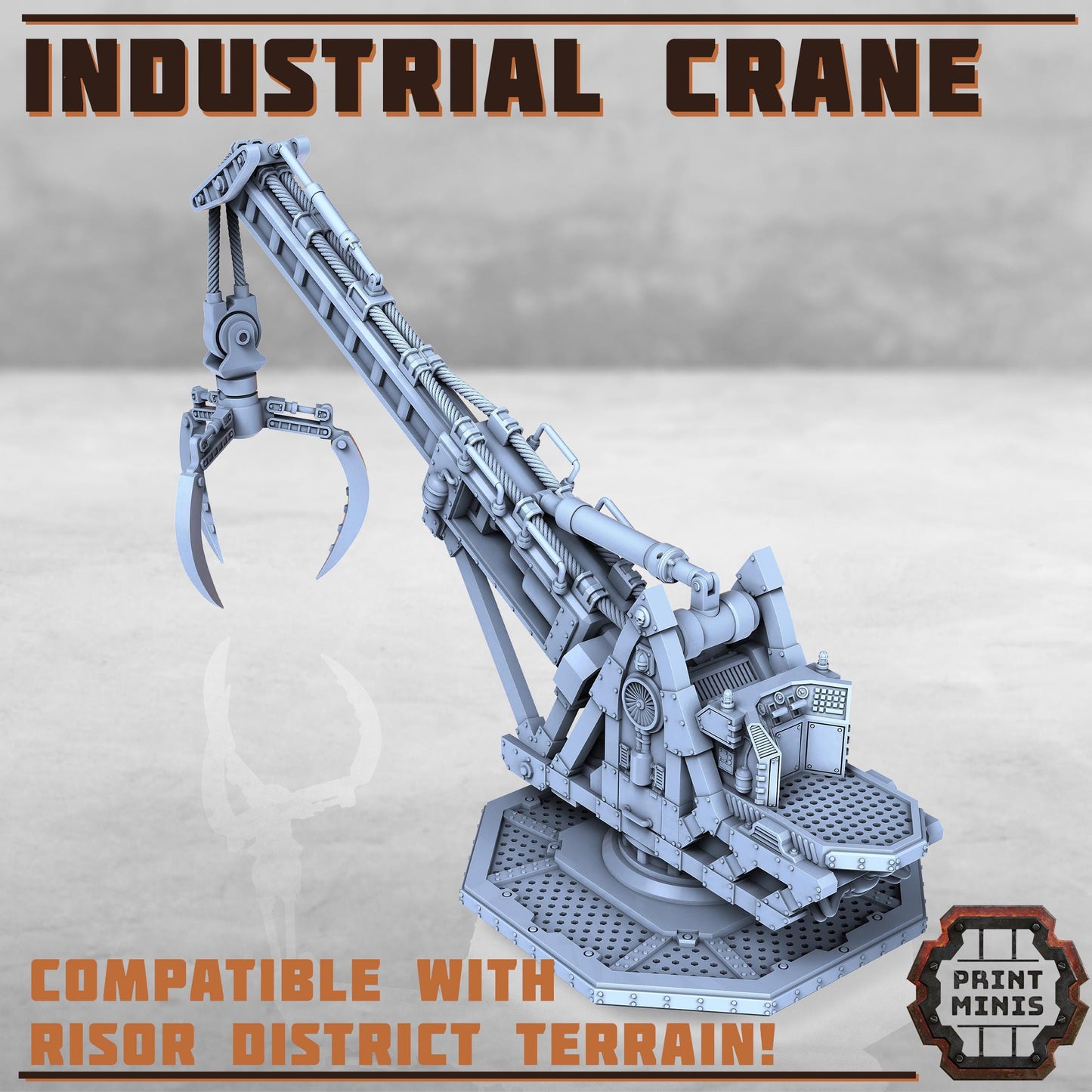 Industrial Crane - Sci-Fi Space Industrial Terrain by Print Minis