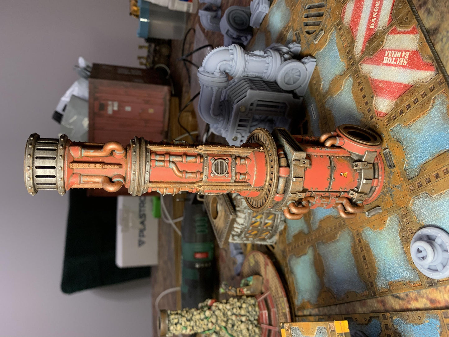 Industrial Chimney - Sci-Fi Space Industrial Terrain by Print Minis