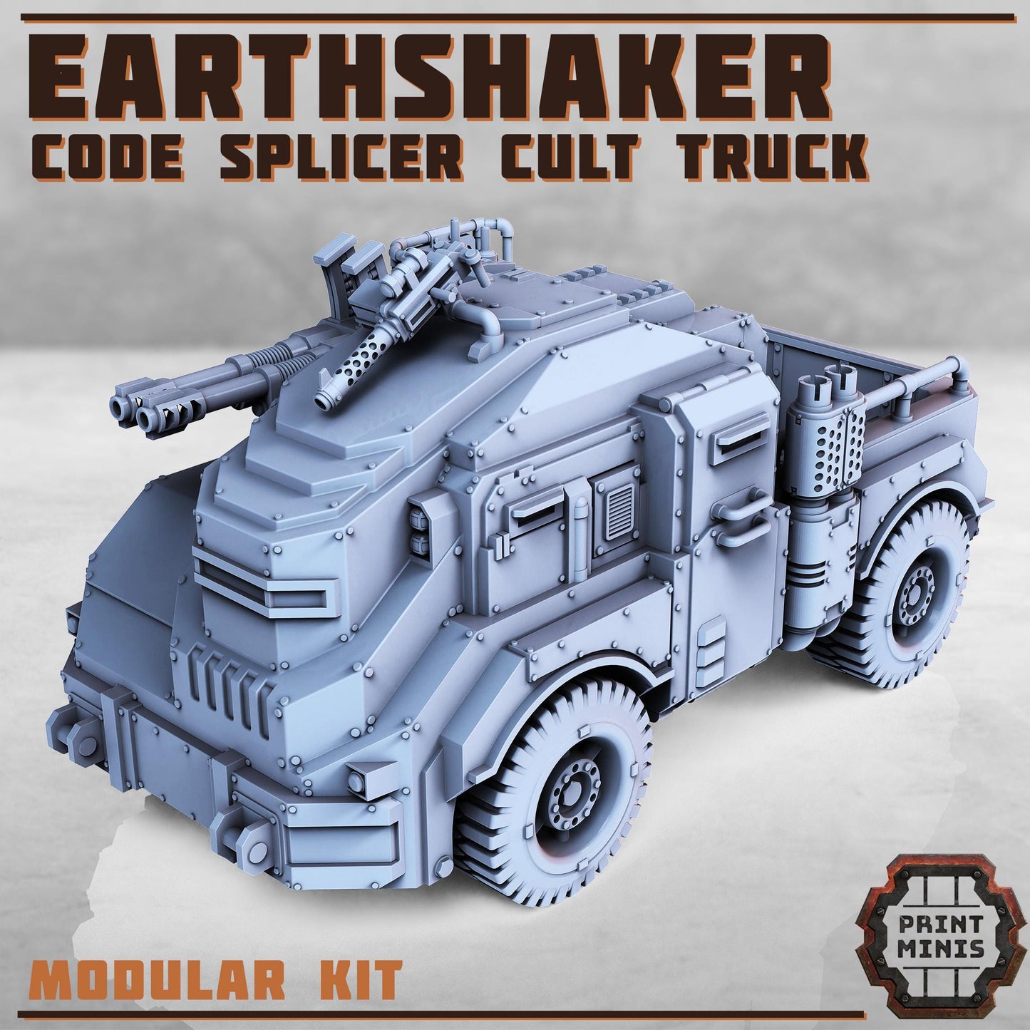 Earthshaker Truck - Code Splicer Cult -  Sci-Fi Grimdark Splicers by Print Minis
