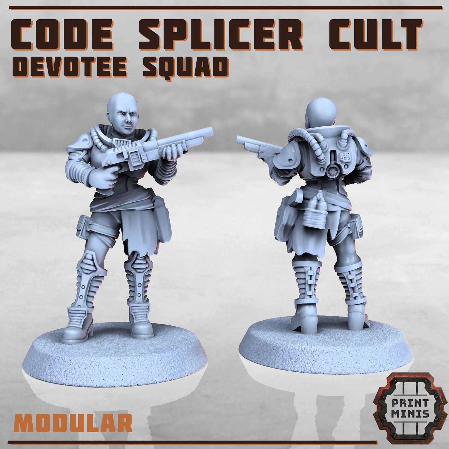 Code Splicer Cult - Devotee Squad -  Sci-Fi Grimdark Splicers by Print Minis