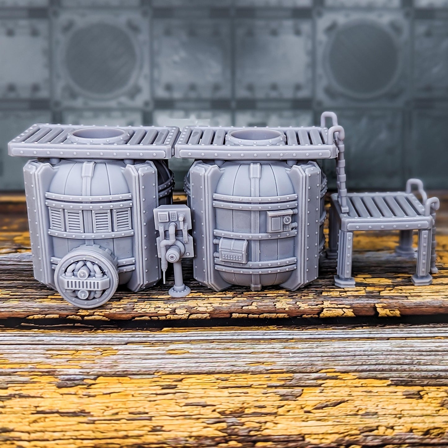 Fuel Station - Sci-Fi Space Industrial Terrain by Print Minis