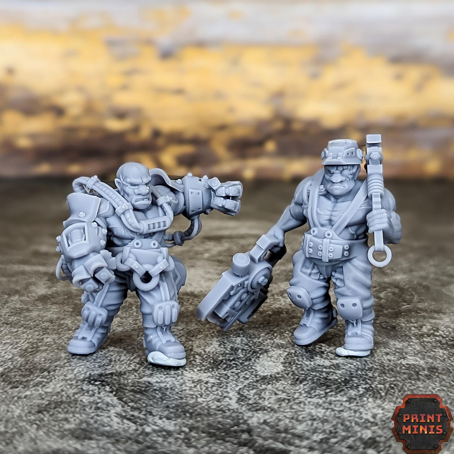 Industrial Slave Ogres  -  Sci-Fi Grimdark Ogres by Print Minis