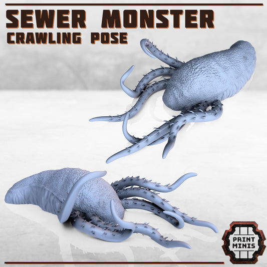Sewer Monster - Sump Monsters - Sci-Fi Grimdark Monsters by Print Minis