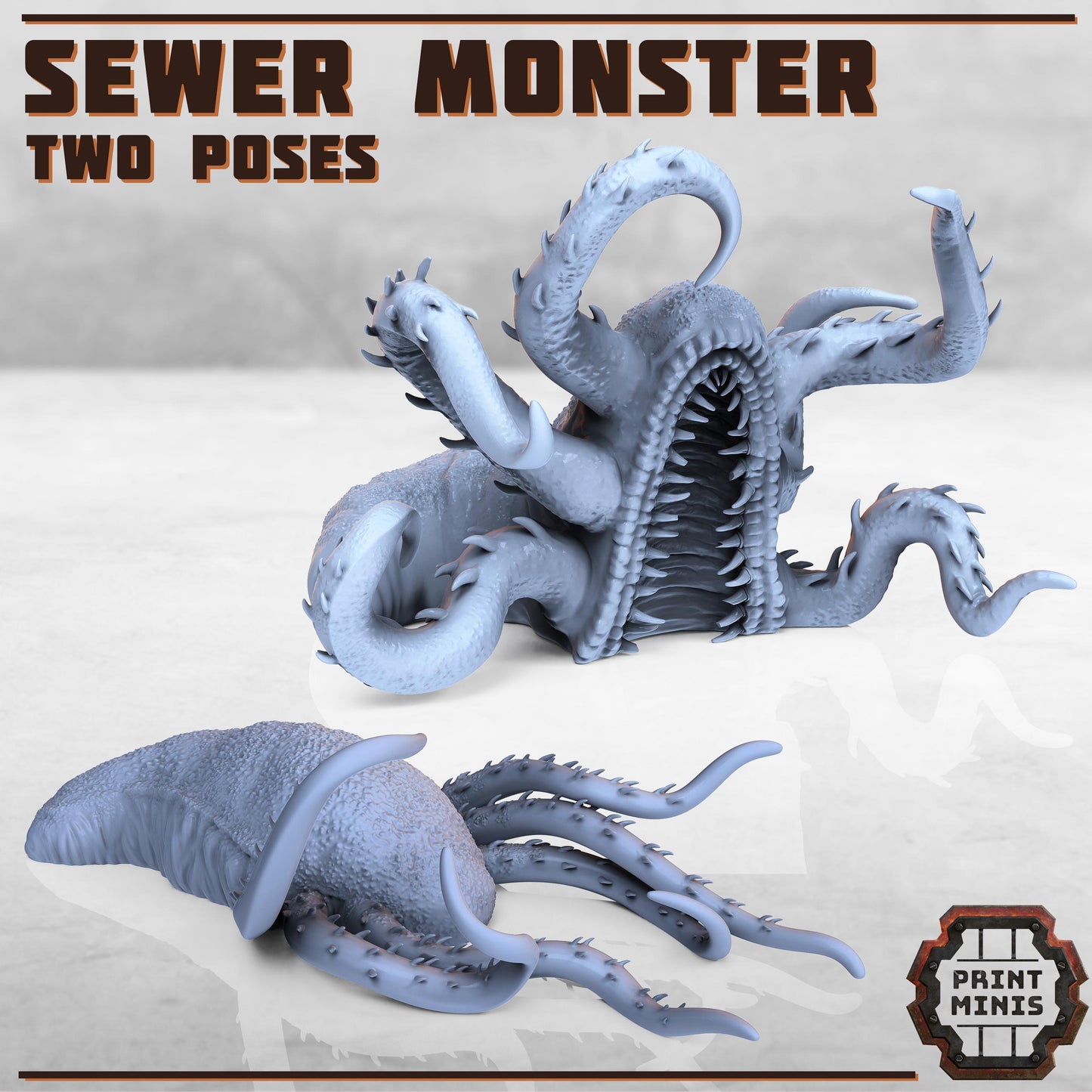 Sewer Monster - Sump Monsters -  Sci-Fi Grimdark Monsters by Print Minis